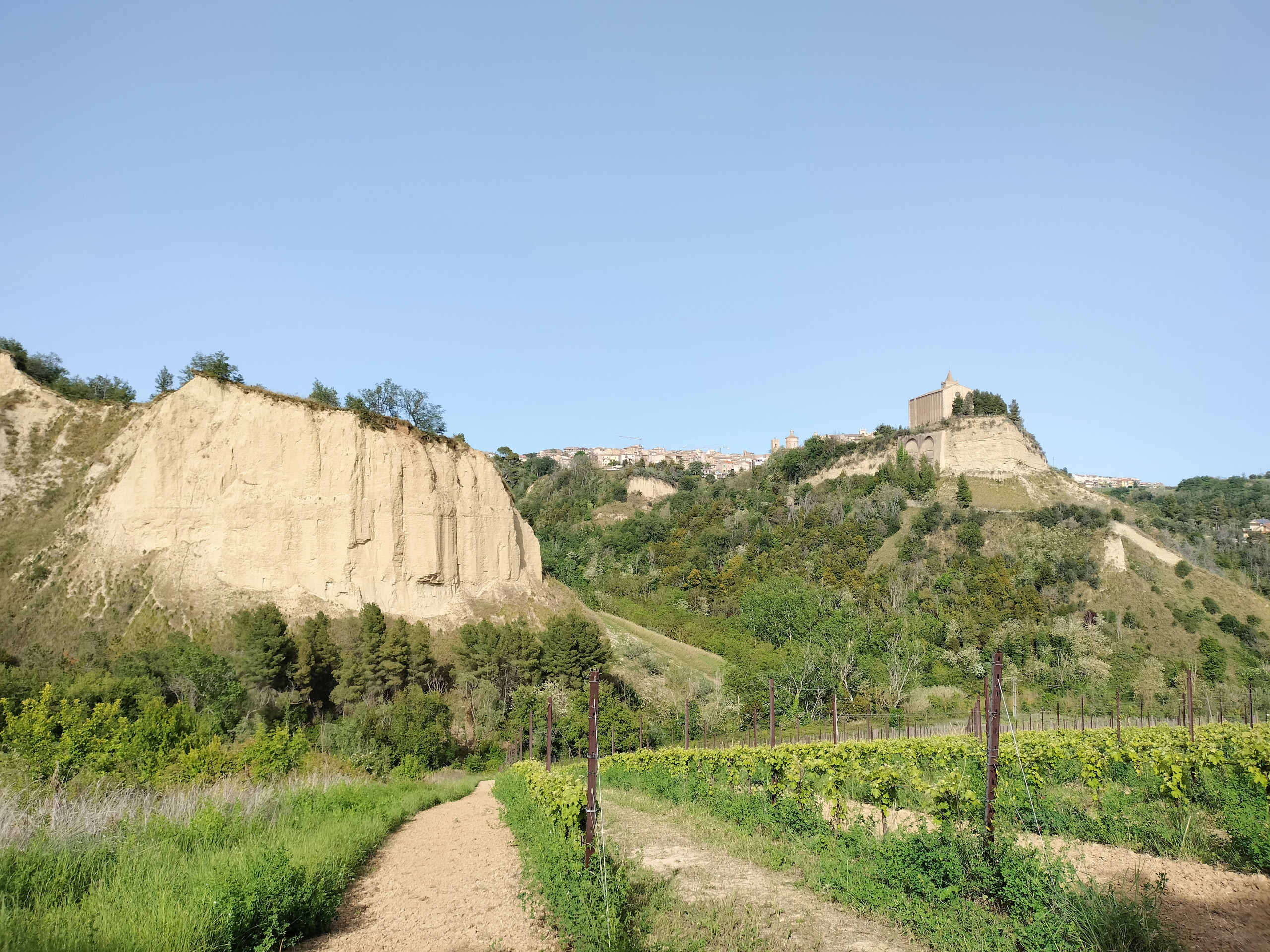 Santa Maria della Rocca from the Capuchin Way Offida